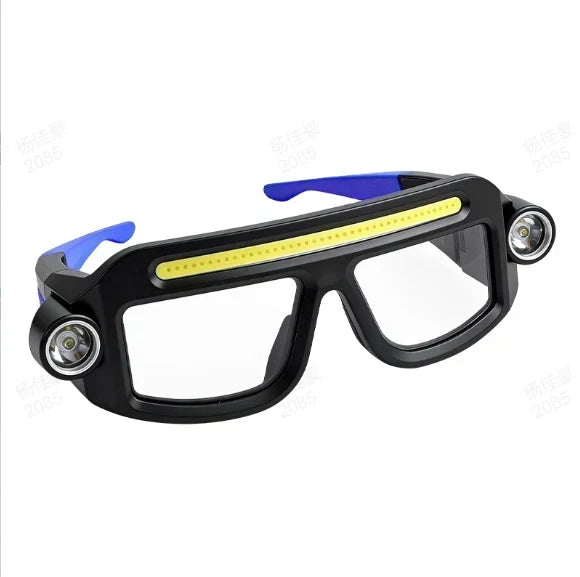✨Rechargeable LED head torch in glasses style