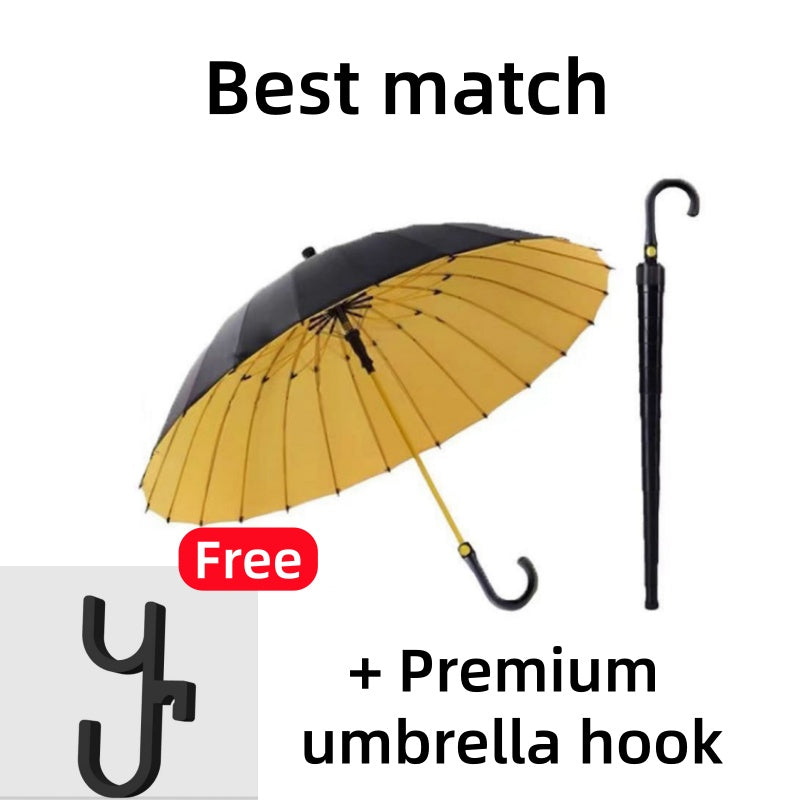 Self-Retractable Weather-Resistant Umbrella with Waterproof Cover