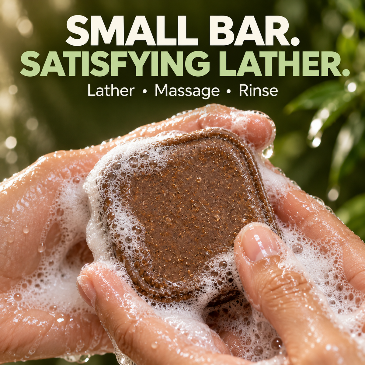 Solid shampoo with natural herbs