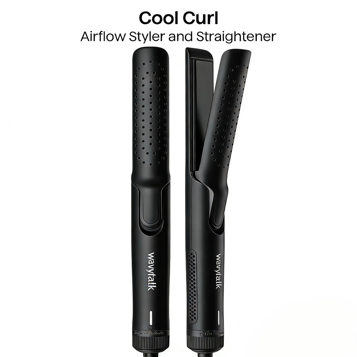 📢Today Only: 70% Off🏆Cool Curl Airflow Styler, 2 in 1 Flat Iron and Curling Iron