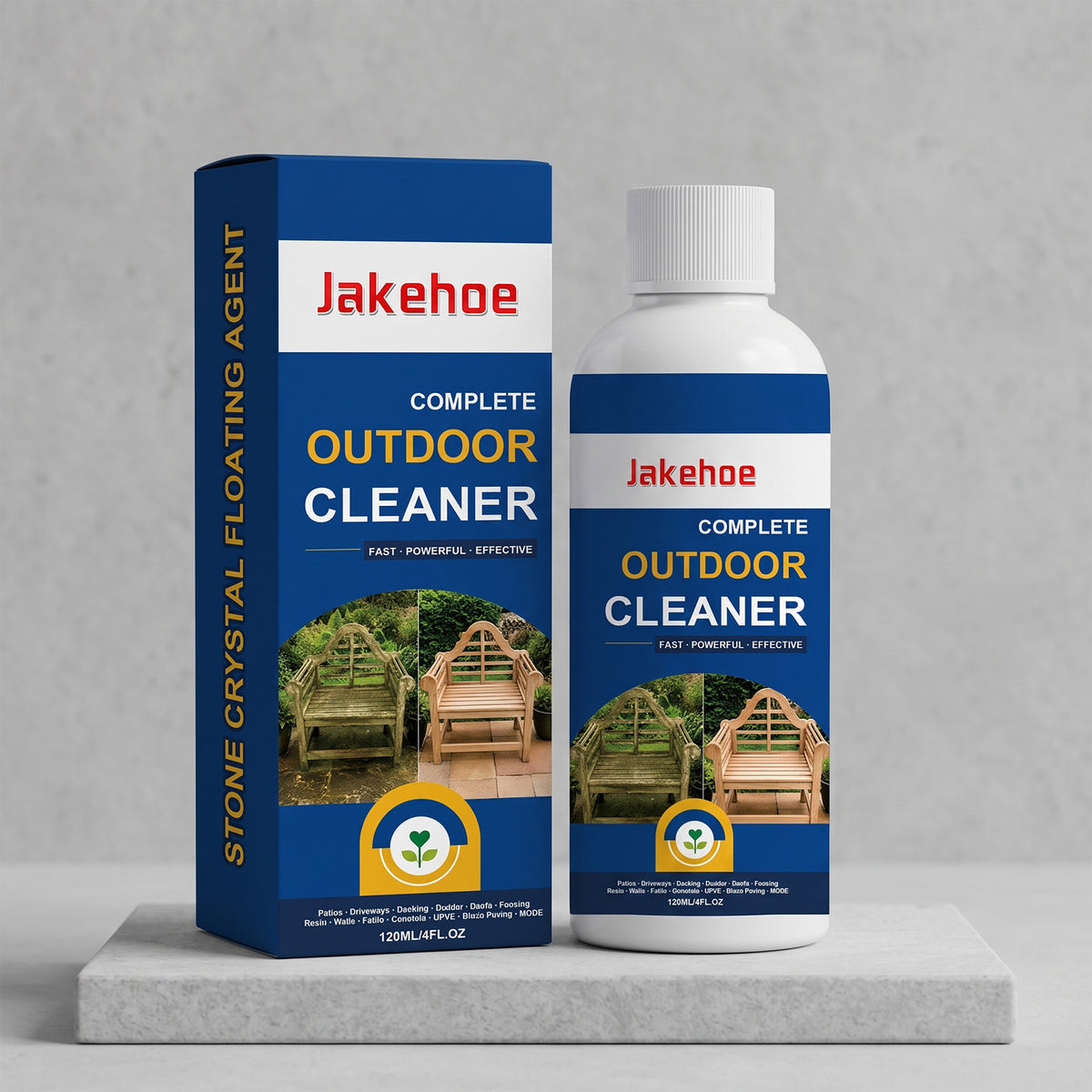 📢50% OFF!🏆Multi-Surface Stone Cleaner – Effectively eliminates moss, black spots, and hard water stains, plus effortlessly handles weeds growing in cracks and joints