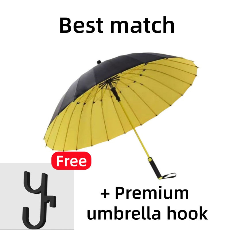 Self-Retractable Weather-Resistant Umbrella with Waterproof Cover