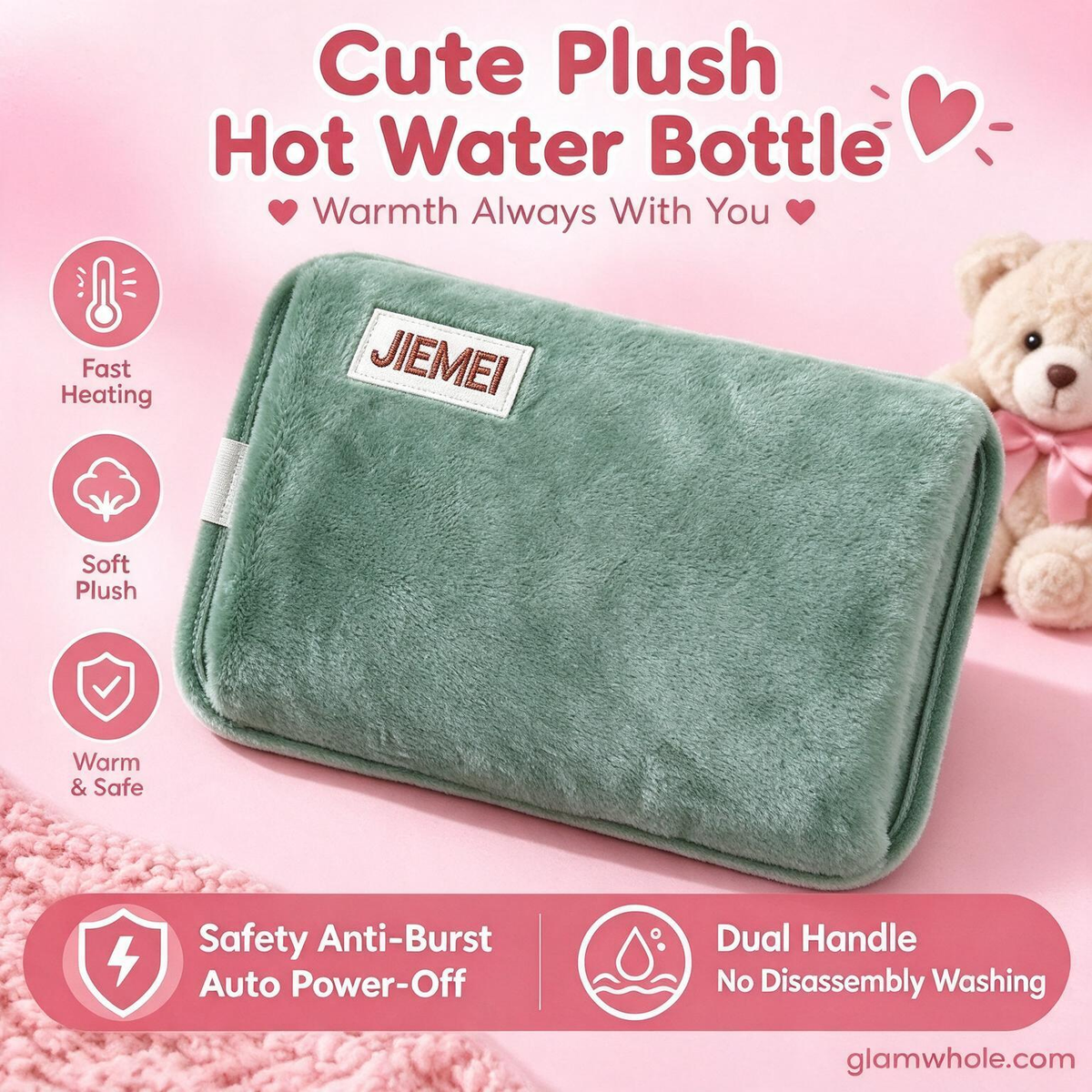 ⏳Last Day Hot Sales - Just £7.99🔥Rechargeable hot water bottles, heat packs, explosion-proof heat pads