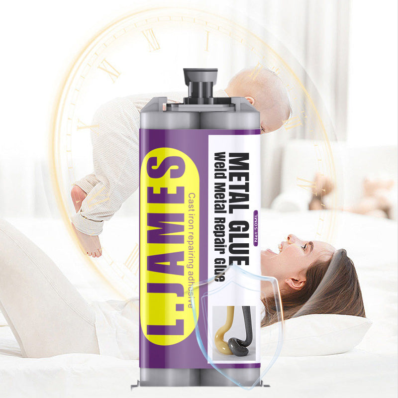 🥳2026 HOT SALE🥳🚗💨 50% OFF! Weld Metal Repair Glue – Repairs exhaust pipes, metal pipes & more. Cures at room temp – sand, drill & paint after curing! 🌟💪