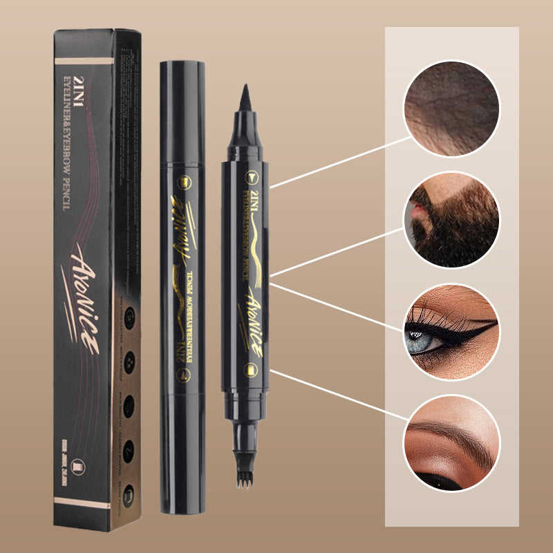 2-in-1 waterproof long-lasting Eyebrow & Eyeline Pen