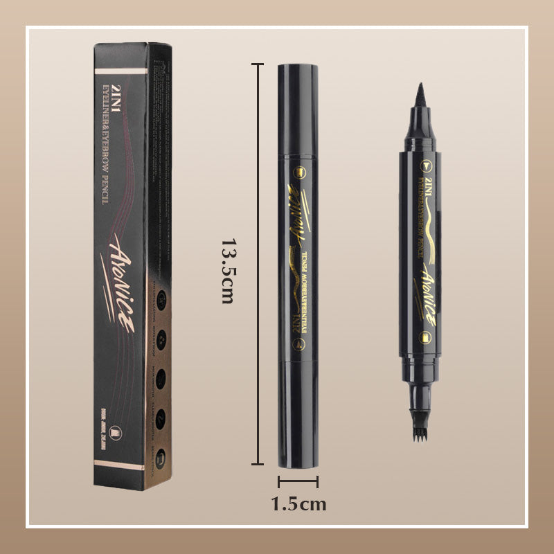 2-in-1 waterproof long-lasting Eyebrow & Eyeline Pen