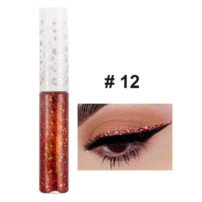 12 Colors Lasting Sequin Liquid Glitter Eyeliner