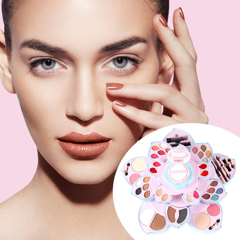 Rotating Flower Base Full Makeup Kit