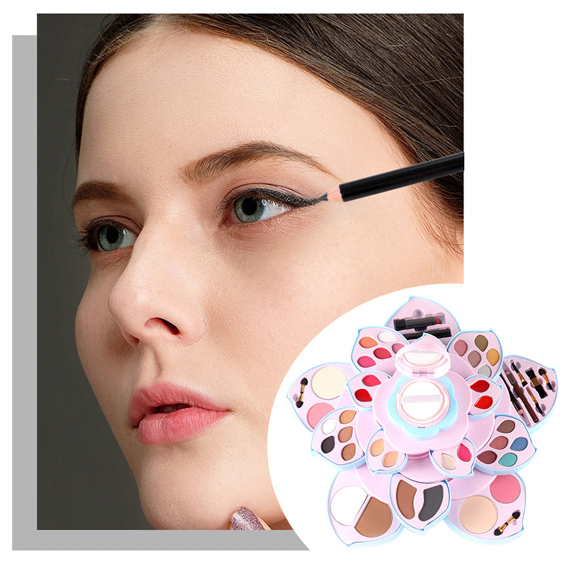 Rotating Flower Base Full Makeup Kit