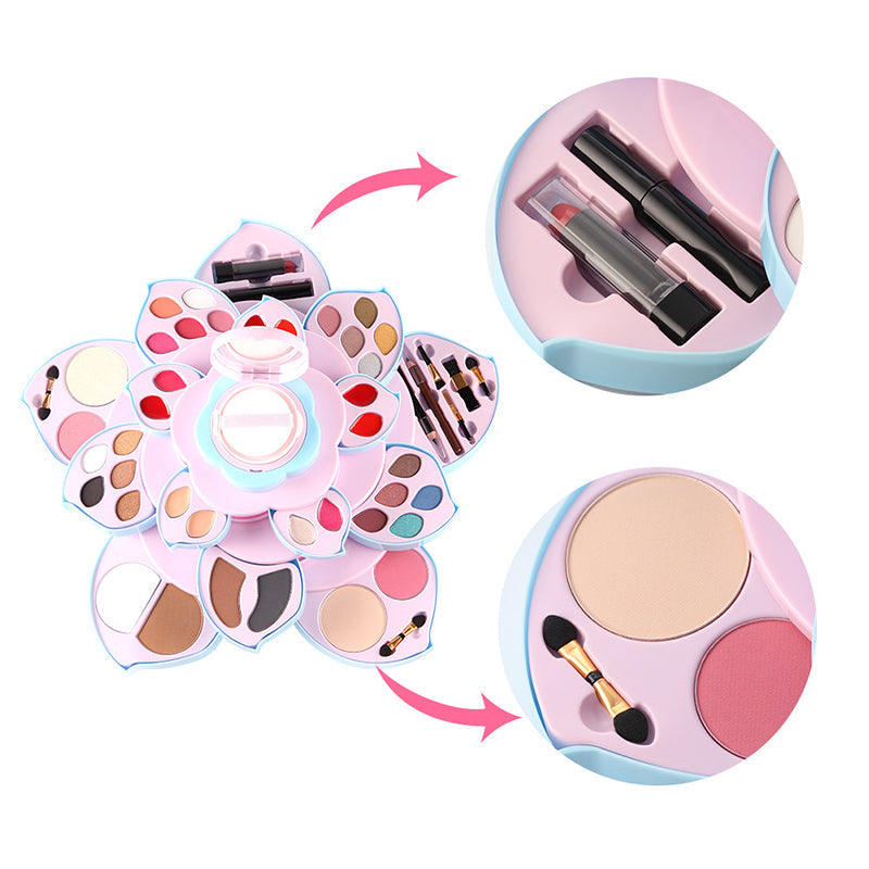 Rotating Flower Base Full Makeup Kit