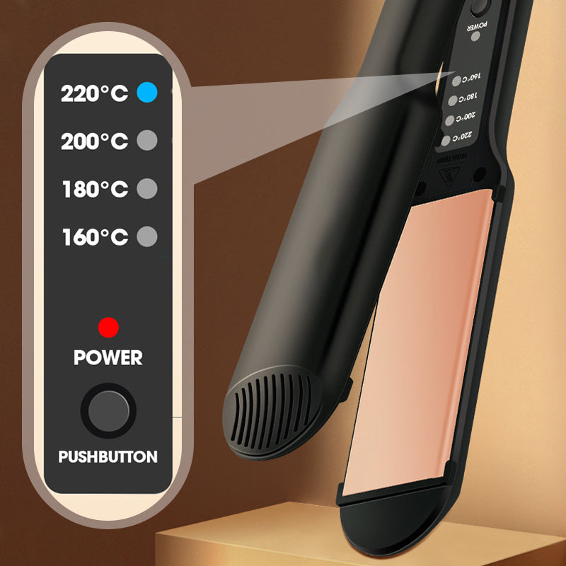 2 In 1 Electric Flat Iron Hair Straightener