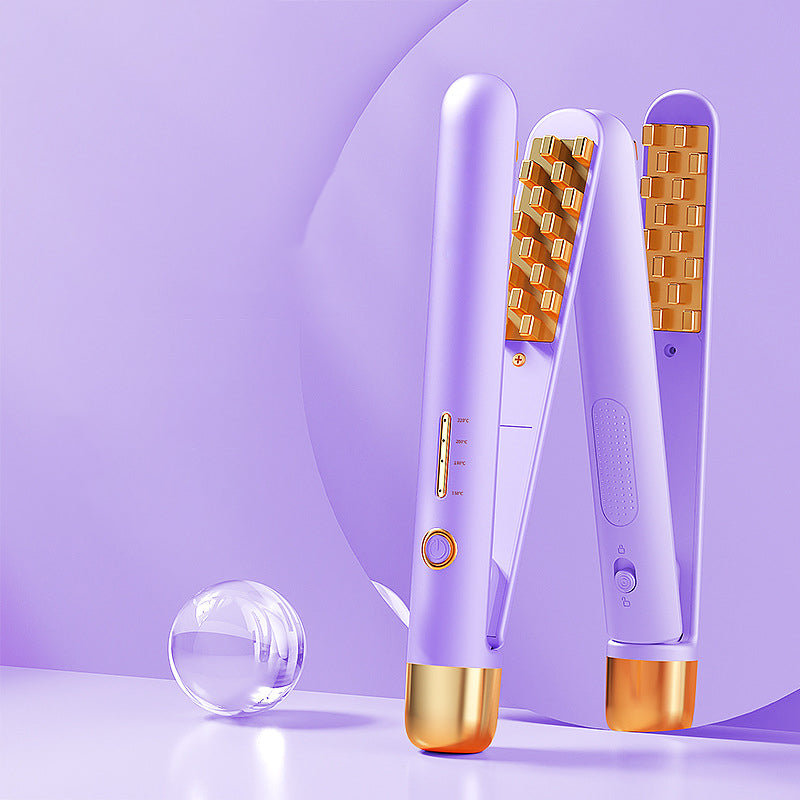 2 In 1 Electric Flat Iron Hair Straightener
