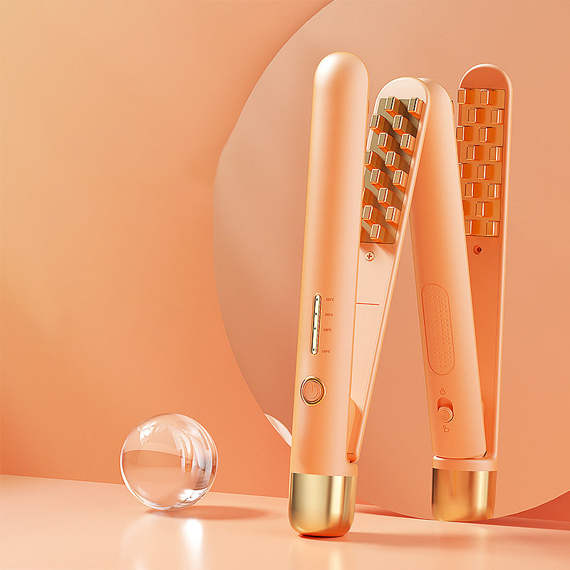 2 In 1 Electric Flat Iron Hair Straightener