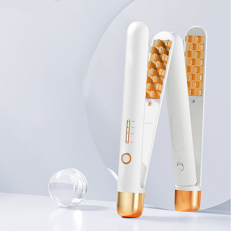2 In 1 Electric Flat Iron Hair Straightener