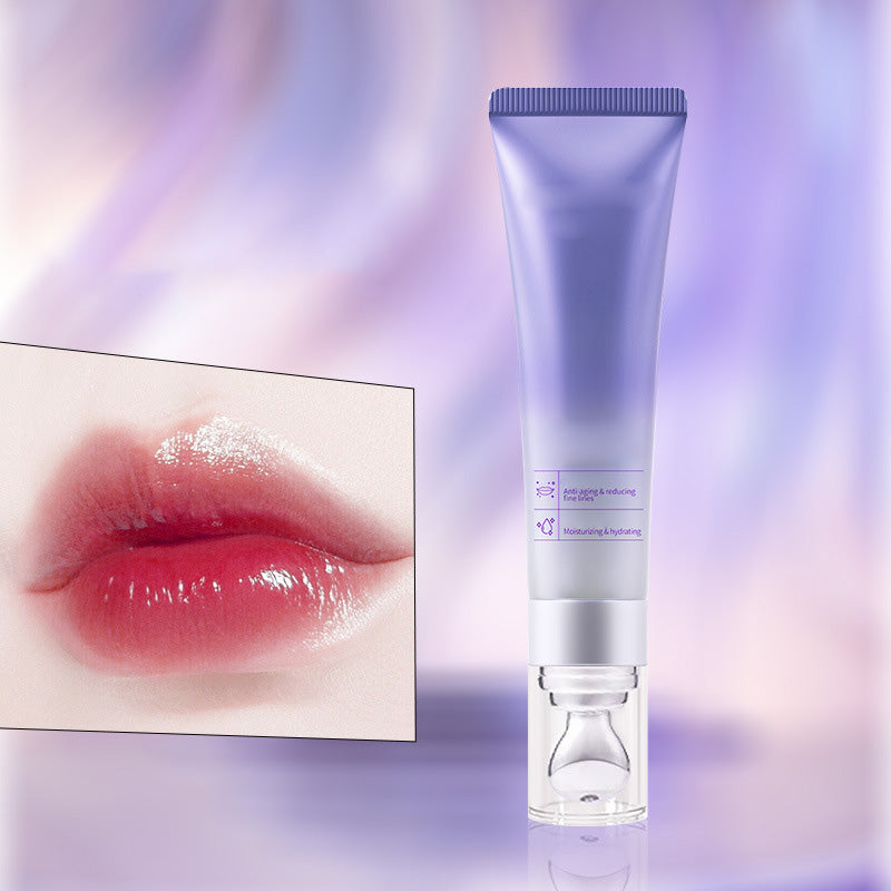 Plumping and moisturizing lip serum against wrinkles