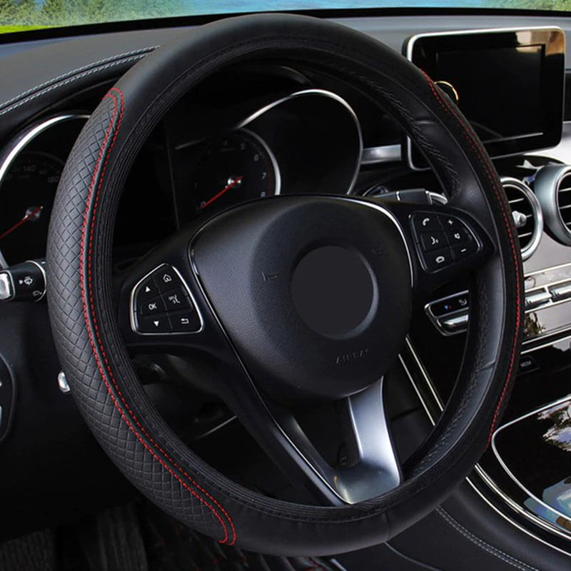 Coprivolante in pelle