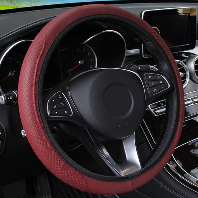 Coprivolante in pelle