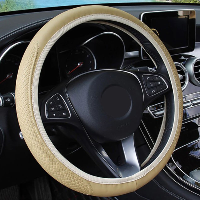 Coprivolante in pelle