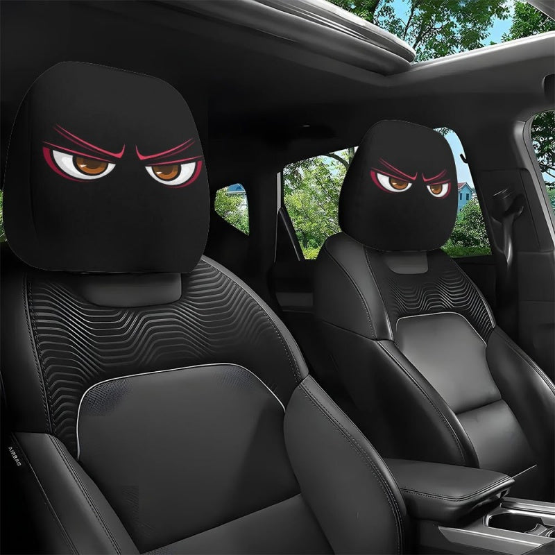 Funny Breathable Car Headrest Covers