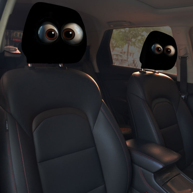 Funny Breathable Car Headrest Covers