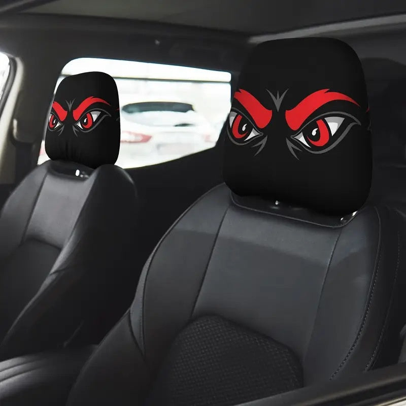 Funny Breathable Car Headrest Covers