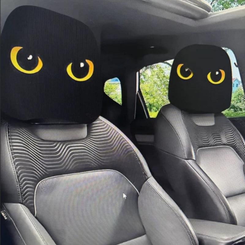 Funny Breathable Car Headrest Covers