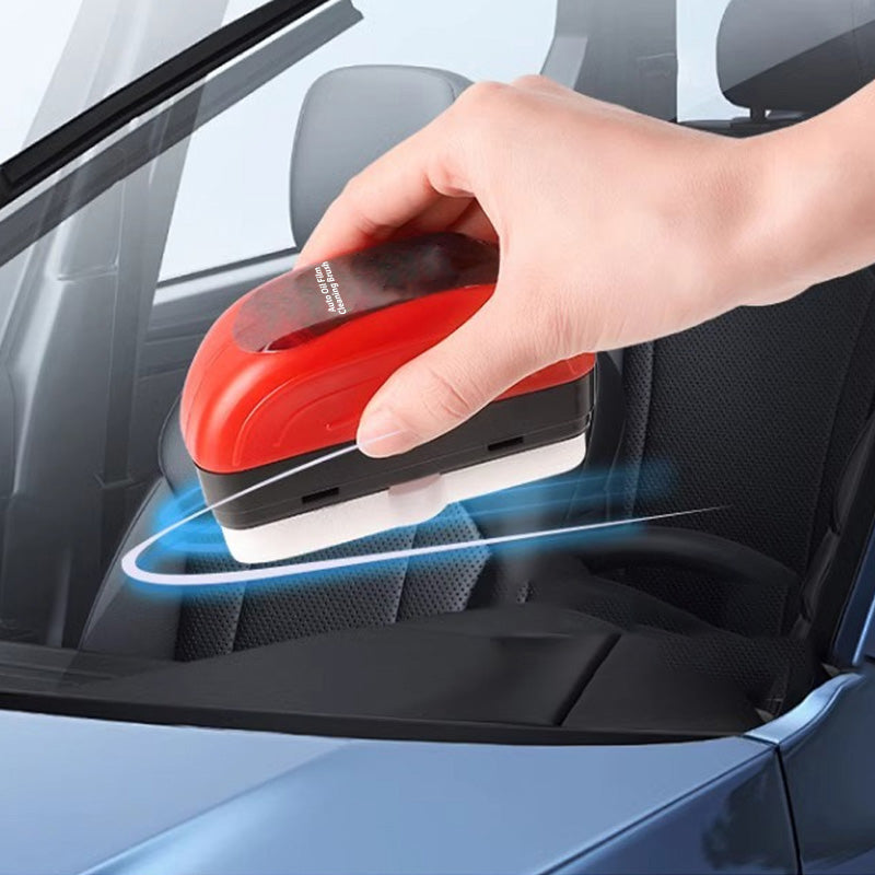 Auto Oil Film Cleaning Brush with 100ml Refill Liquid - 4PCS/Set