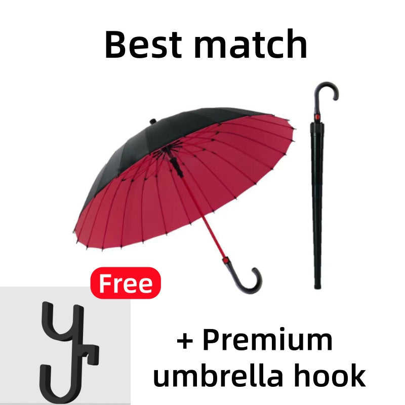 Self-Retractable Weather-Resistant Umbrella with Waterproof Cover