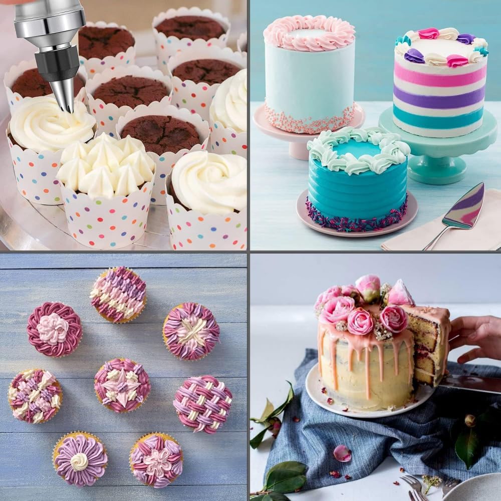 🔥HOT SALE 50% OFF🔥Stainless Steel Cookie Pres with 13 Discs & 8 Nozzles