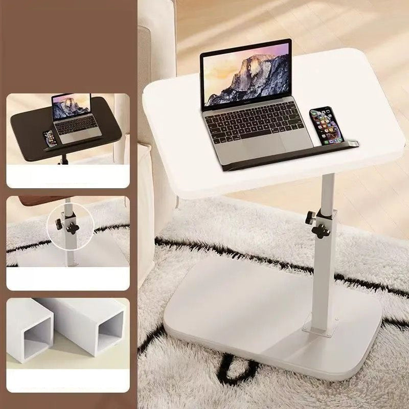 C-shaped adjustable folding table