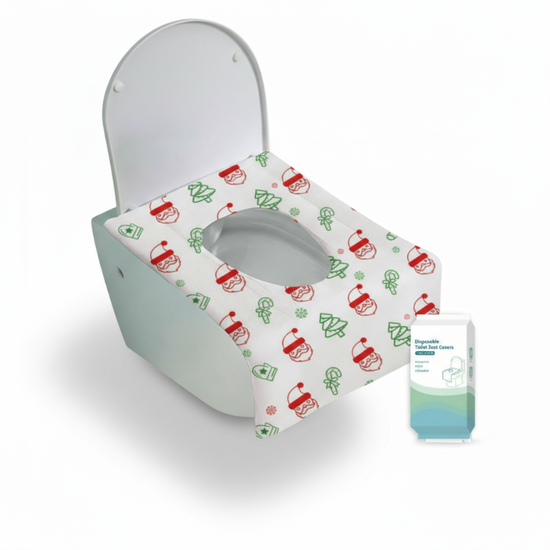 Disposable Waterproof Toilet Seat Covers Pack – Hygienic, Comfortable & Perfect for Travel & Public Restrooms 🧳