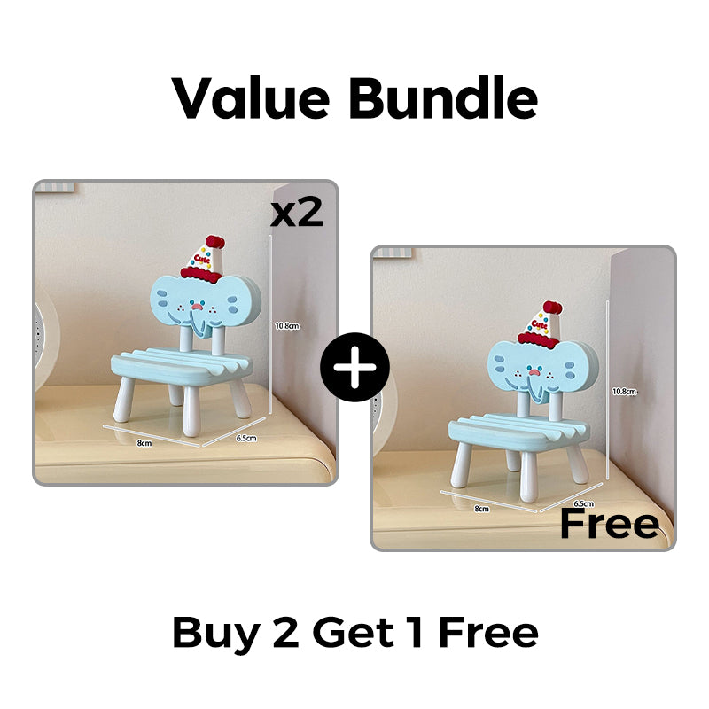 Cute cartoon chair phone holder