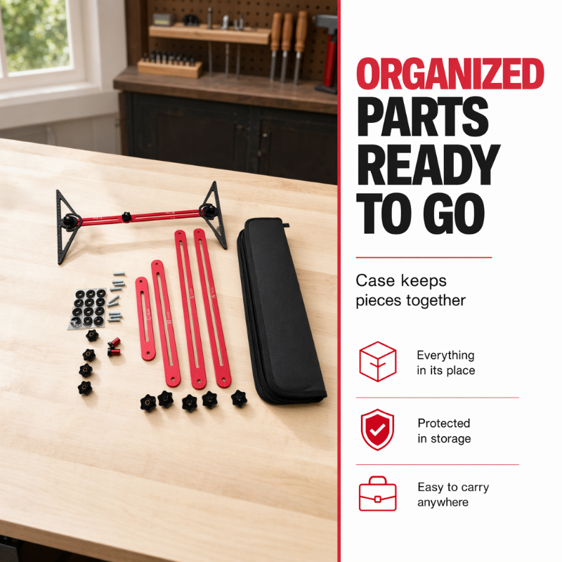 📐 Multi-Function Woodworking Marking Tool Kit – Premium Aluminum 🔧