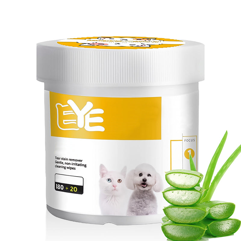 ✨️Surprise 57% Off!🐈🐕Keeping your furry friend clean matters!Natural Plant-Based Cleaning Wipes for Pet Eyes and Ears