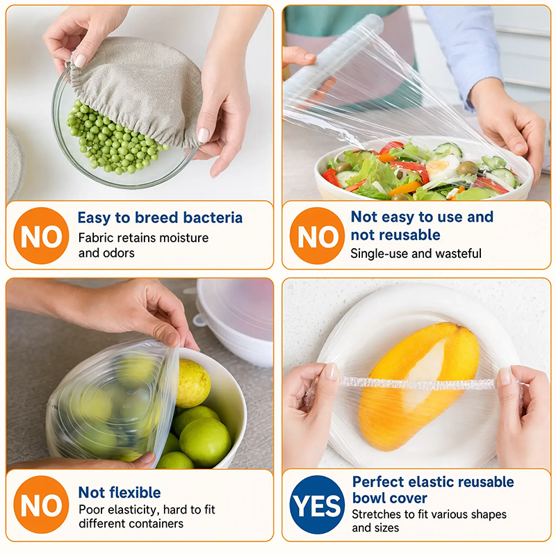 🔥Limited time 50% off!🍽️ Disposable Stretch Bowl Covers – Keep Food Fresh & Protected Easily