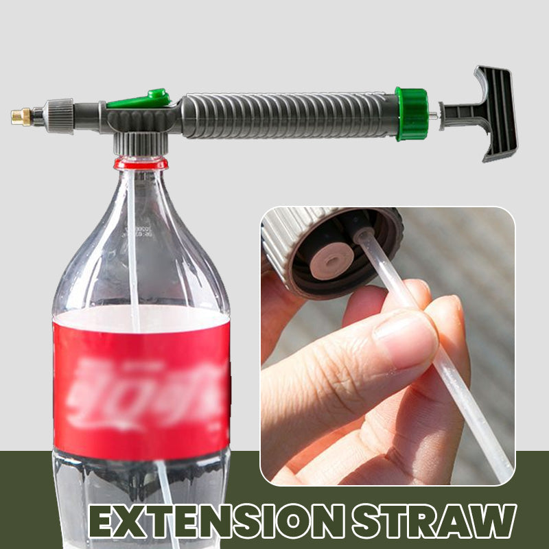 🌿 Manual Drink Bottle Sprayer with Adjustable Nozzle‑Portable DIY Garden Spray Tool, Fits Standard Plastic Bottles for Plant Watering, Fertilizing & Pest Control