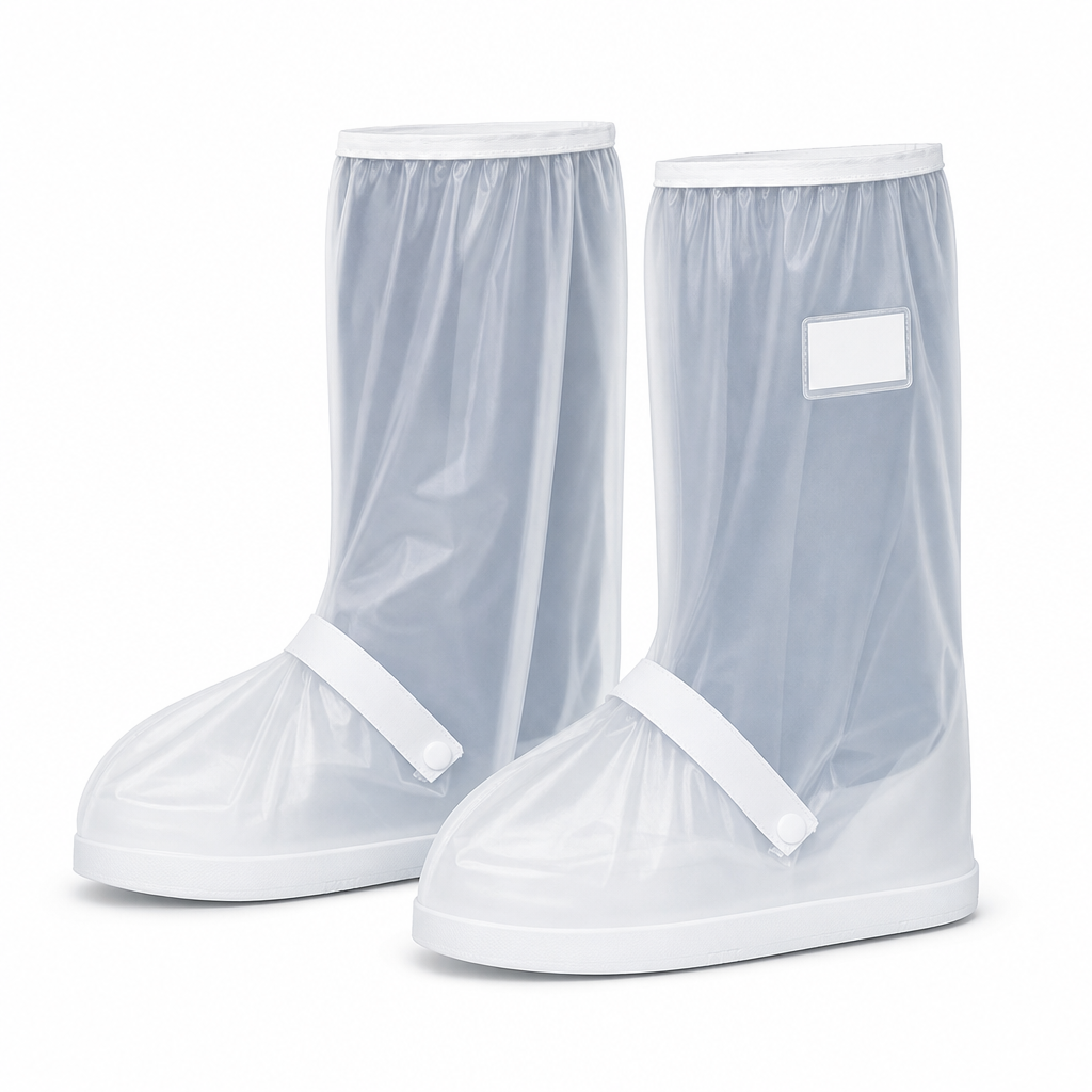 🌧️ LIMITED‑TIME 50% OFF! 👢 Waterproof High‑Top Rain Shoe Covers – Non‑Slip PVC, 42cm Splash Barrier & Reflective Night Safety 👟