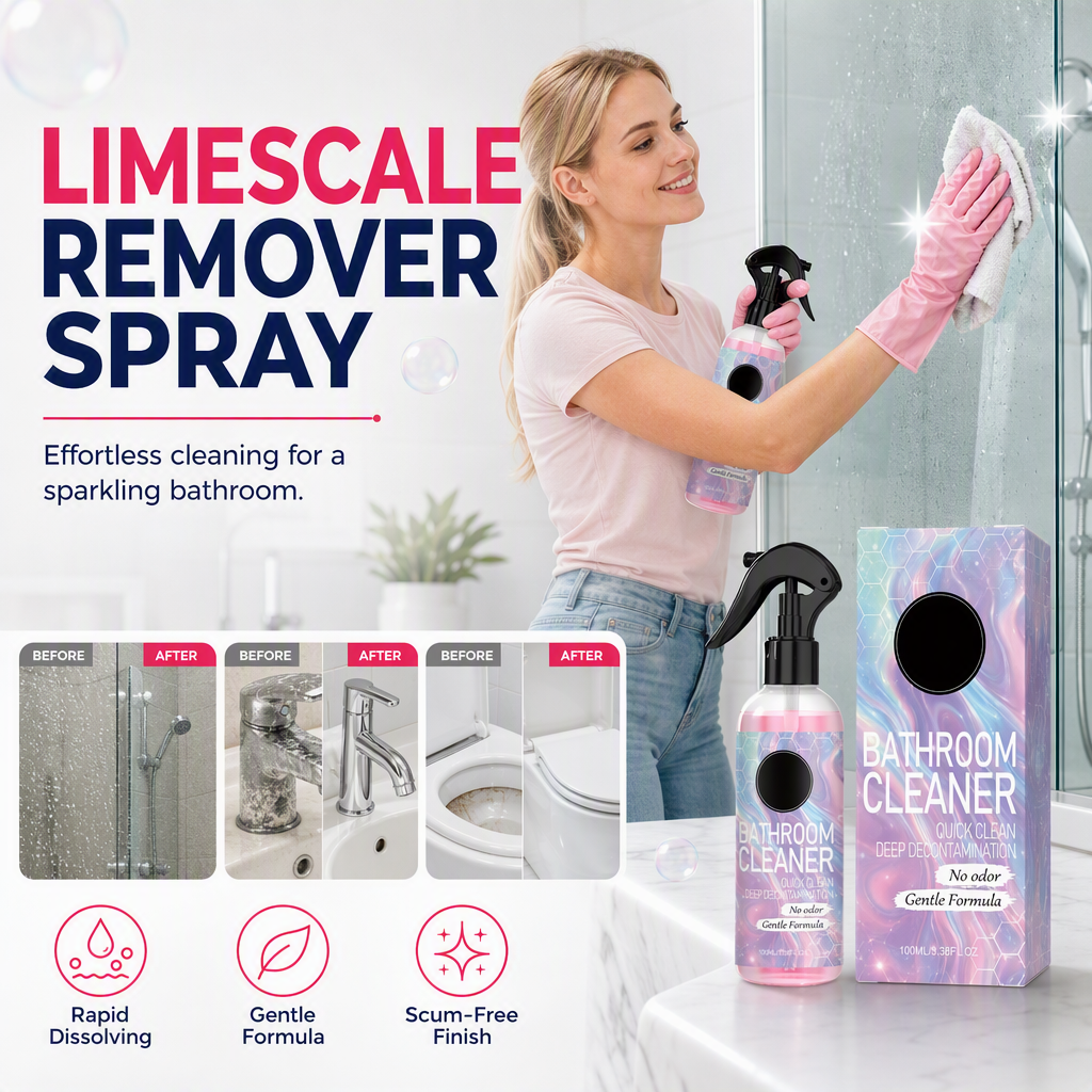 💗LAST DAY SALE 50% OFF💕Multi-Surface Bathroom Cleaner for Mold & Limescale🛁