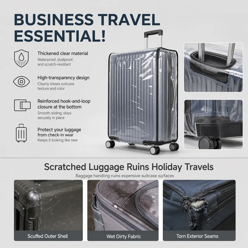 Waterproof and Scratch-Resistant Luggage  Cover