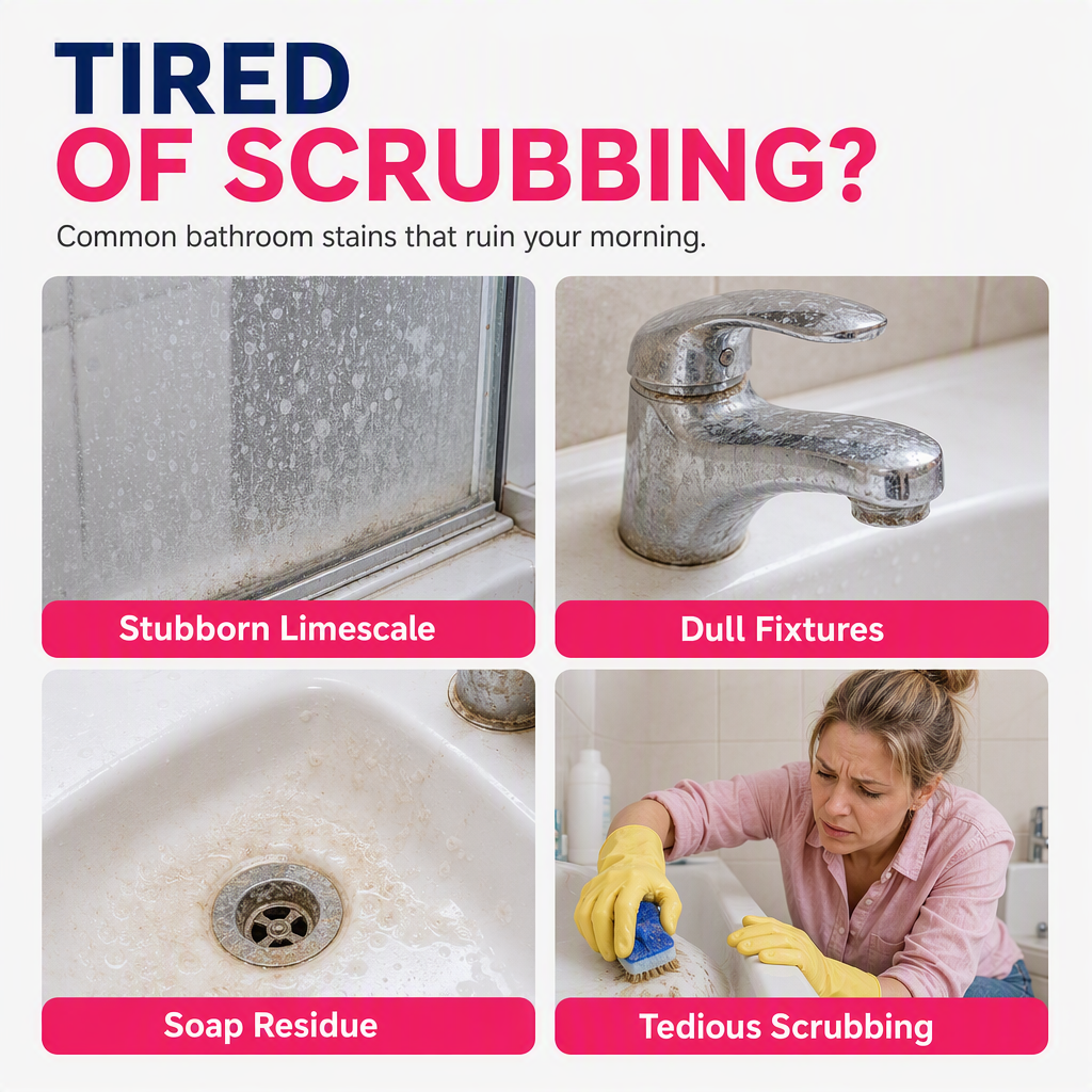 💗LAST DAY SALE 50% OFF💕Multi-Surface Bathroom Cleaner for Mold & Limescale🛁