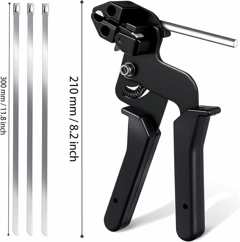🔥 304 Stainless Steel Zip Tie Kit | 4X Stronger Than Plastic | 42% OFF Pro Tool!
