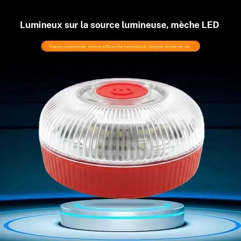 V16 strobe light strip with powerful magnet at the base of the battery