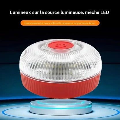 V16 strobe light strip with powerful magnet at the base of the battery