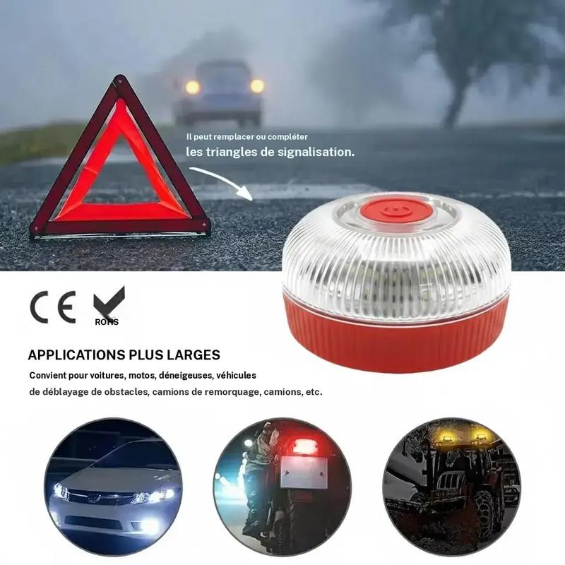 V16 strobe light strip with powerful magnet at the base of the battery