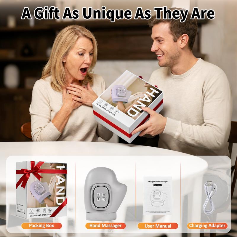 ⏳Time-Limited Special⏰Soothe Tired Hands & Wrists – Air Compression Massager with 3 Modes, 5 Intensities & Auto Timer.