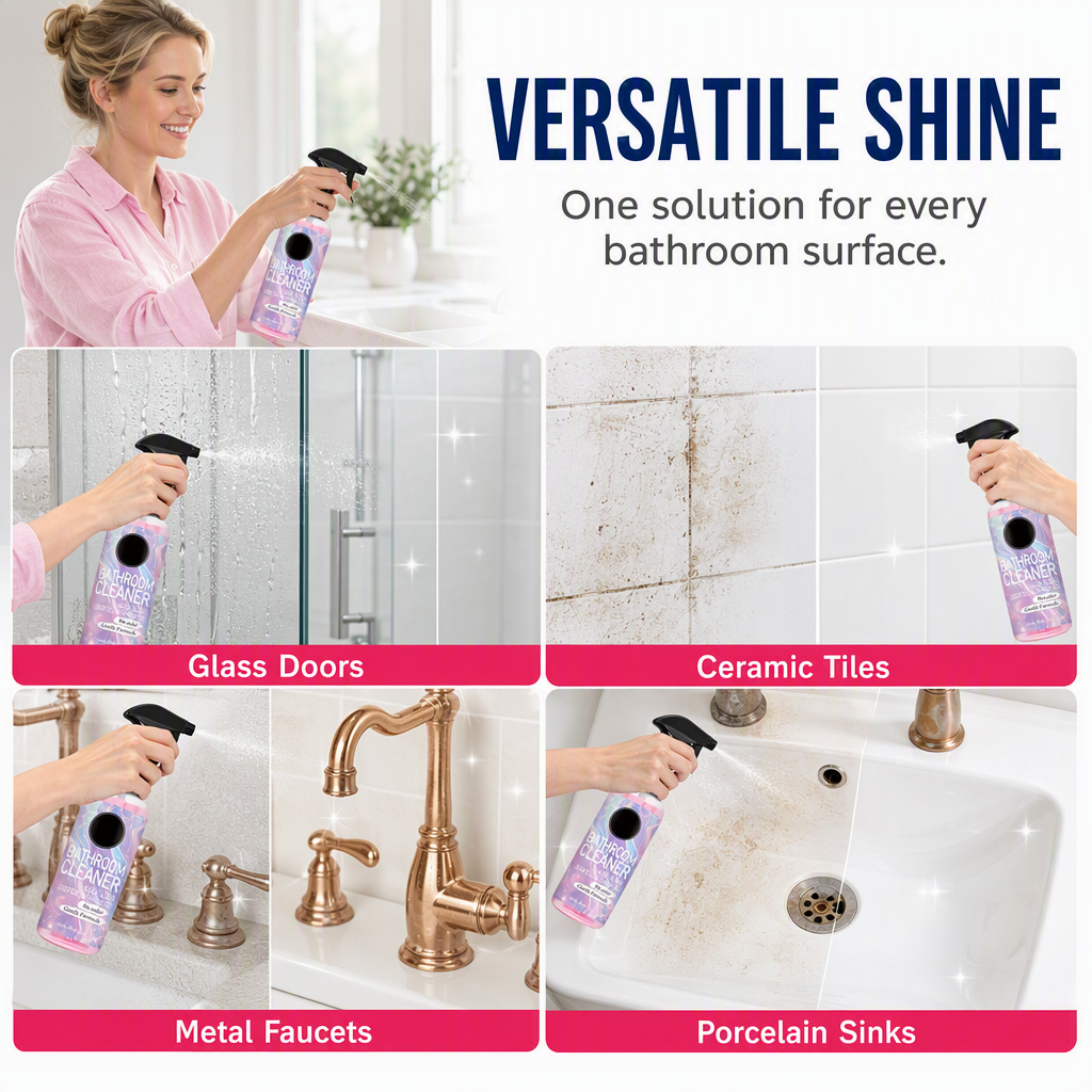 💗LAST DAY SALE 50% OFF💕Multi-Surface Bathroom Cleaner for Mold & Limescale🛁