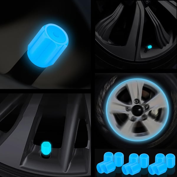 🎁 Get One Set for Free! ✨💥Glow-in-the-dark valve caps (tire valve caps) 🚗💫