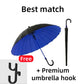 Self-Retractable Weather-Resistant Umbrella with Waterproof Cover