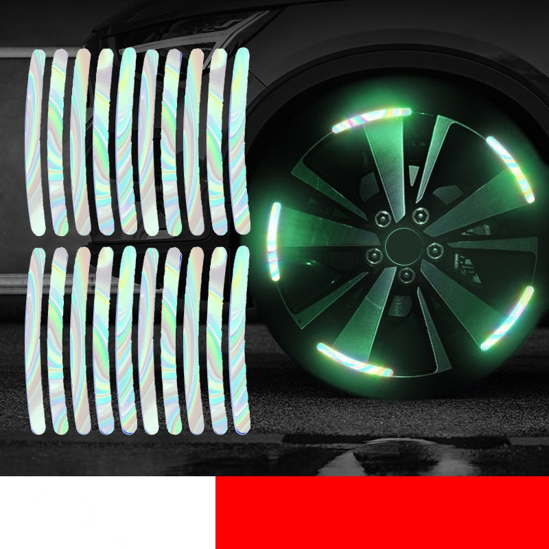 Reflective Rim Stickers – Safety & Style in One 🚗⚡ Visible day and night – Approved for road use