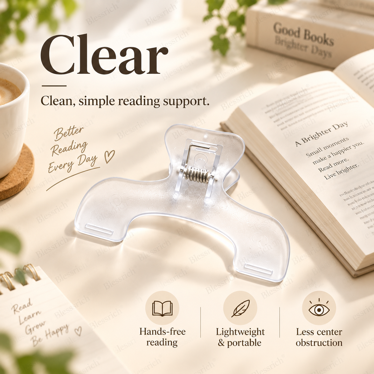 Curved Book Page Holder